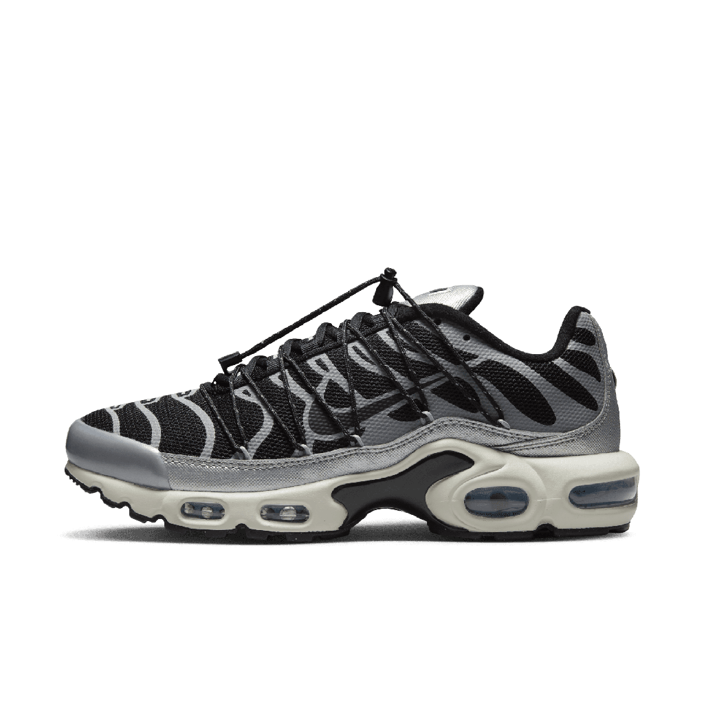 (W) Nike Air Max Plus Lace Toggle 'Black Silver' US 9